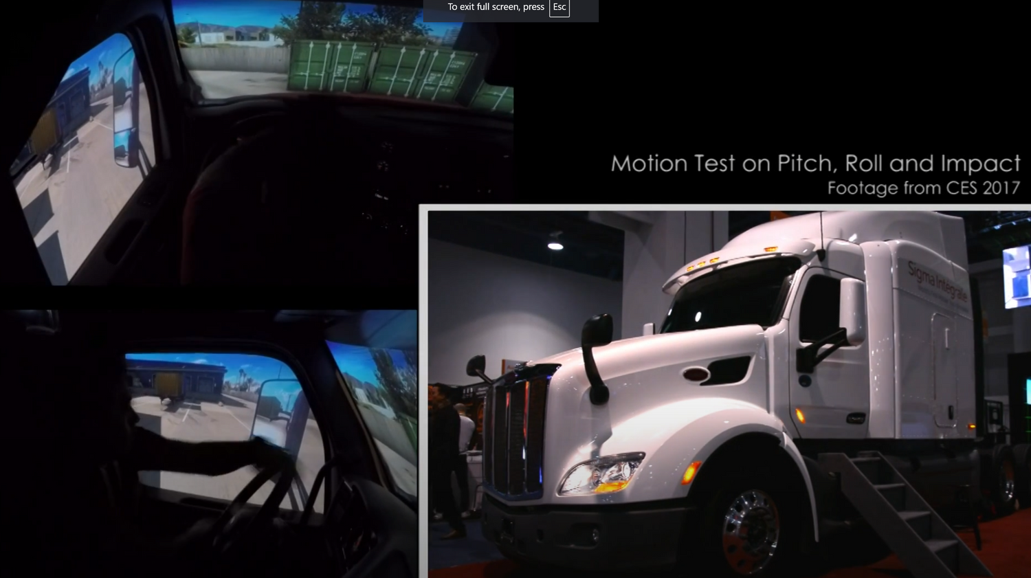 CES 2017 | Peterbilt 579 Class 8 Mobile Truck Simulator